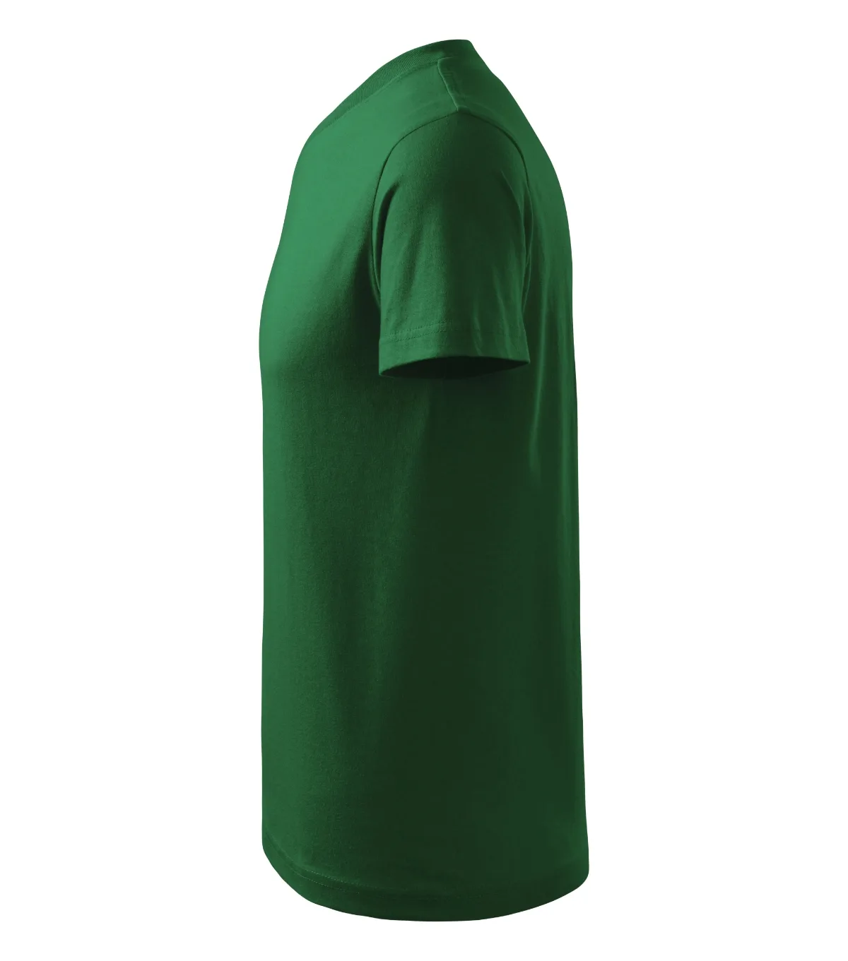 Tričko MALFINI V-neck 102, unisex, lahvově zelená - Obrázek 3