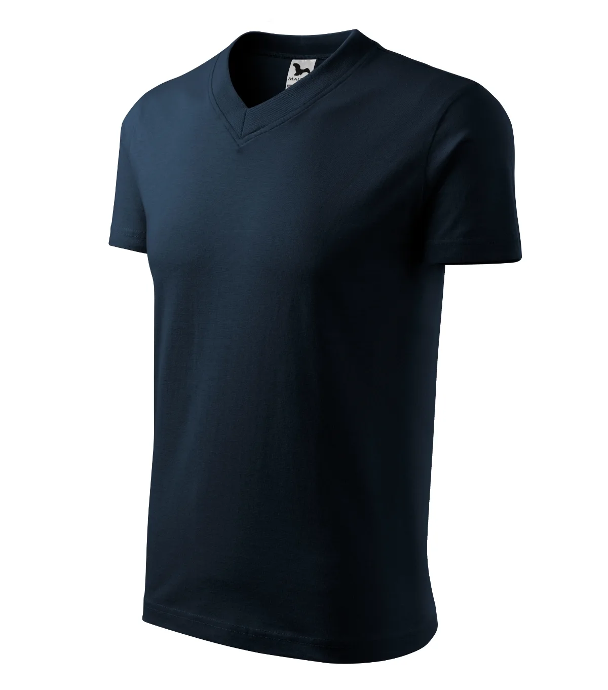 Tričko MALFINI V-neck 102, unisex, námořní modrá