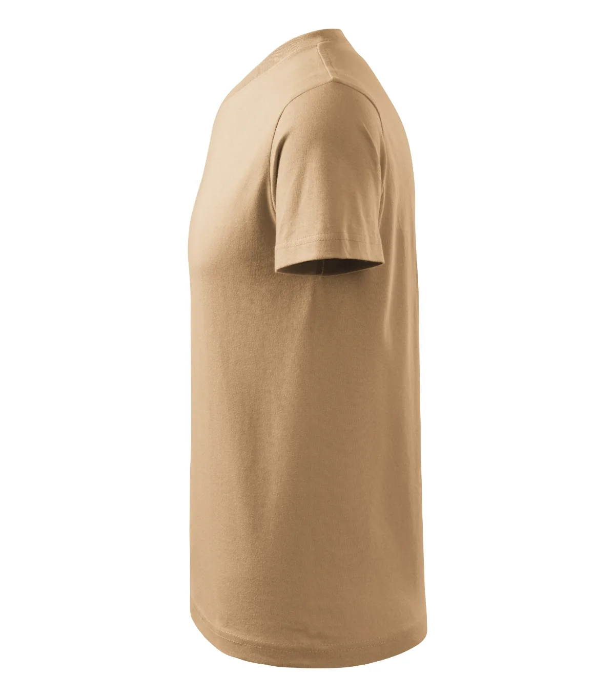 Tričko MALFINI V-neck 102, unisex, písková - Obrázek 3