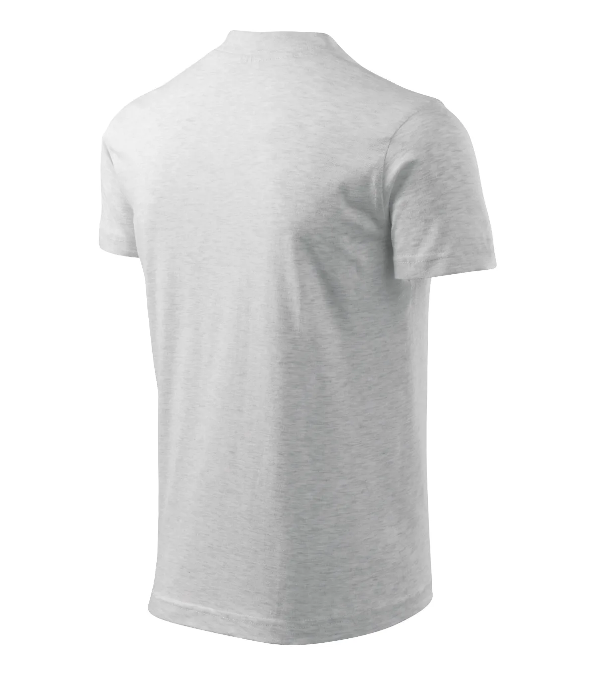 Tričko MALFINI V-neck 102, unisex, světle šedý melír - Obrázek 4