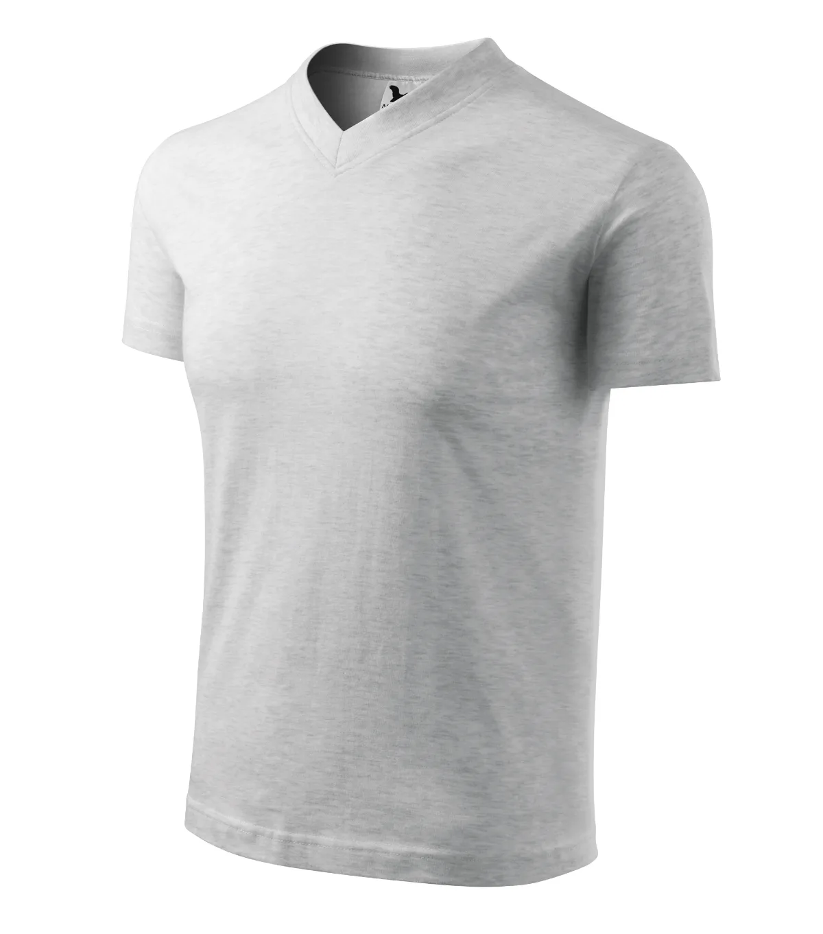 Tričko MALFINI V-neck 102, unisex, světle šedý melír