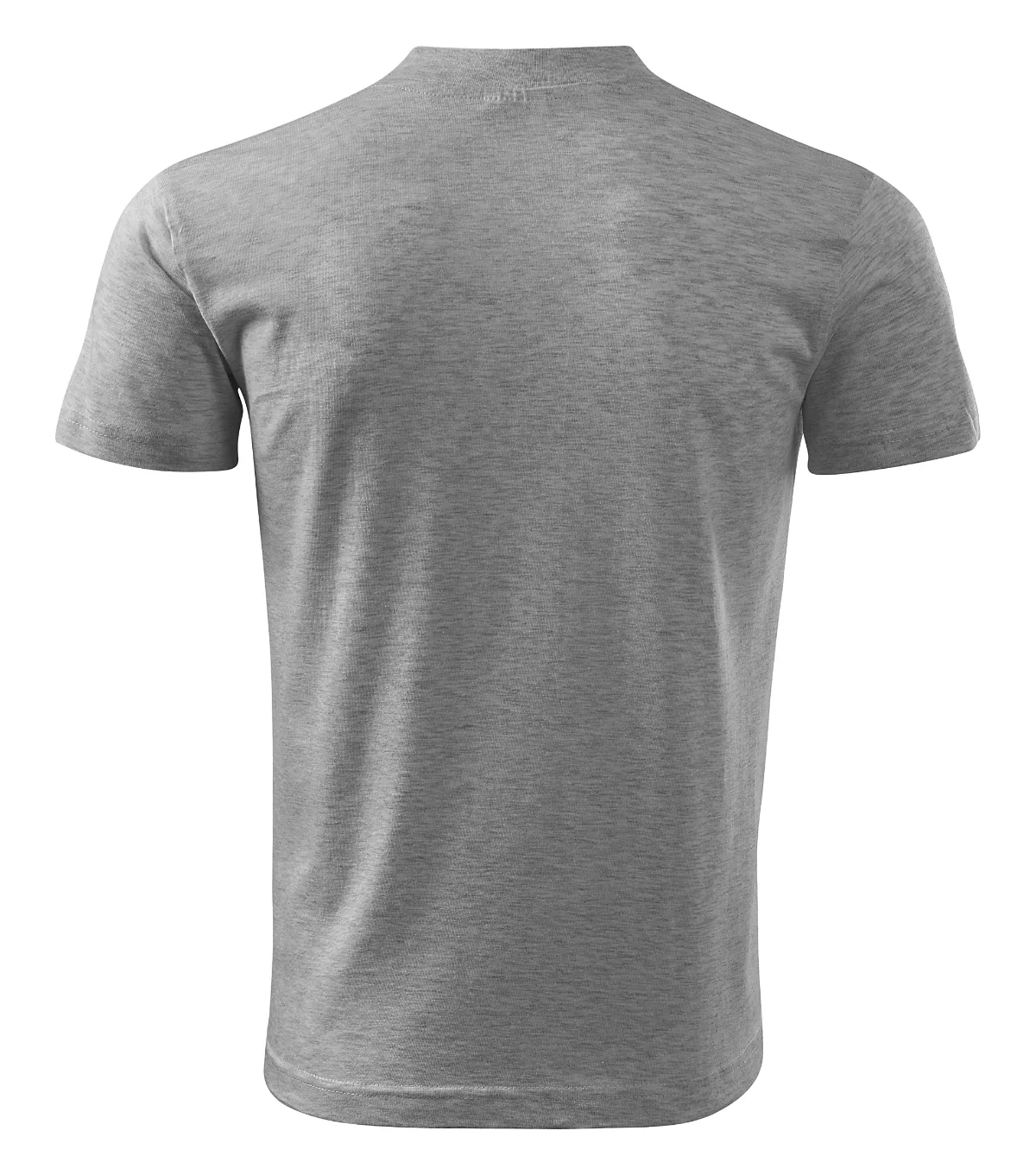 Tričko MALFINI V-neck 102, unisex, tmavě šedý melír - Obrázek 3
