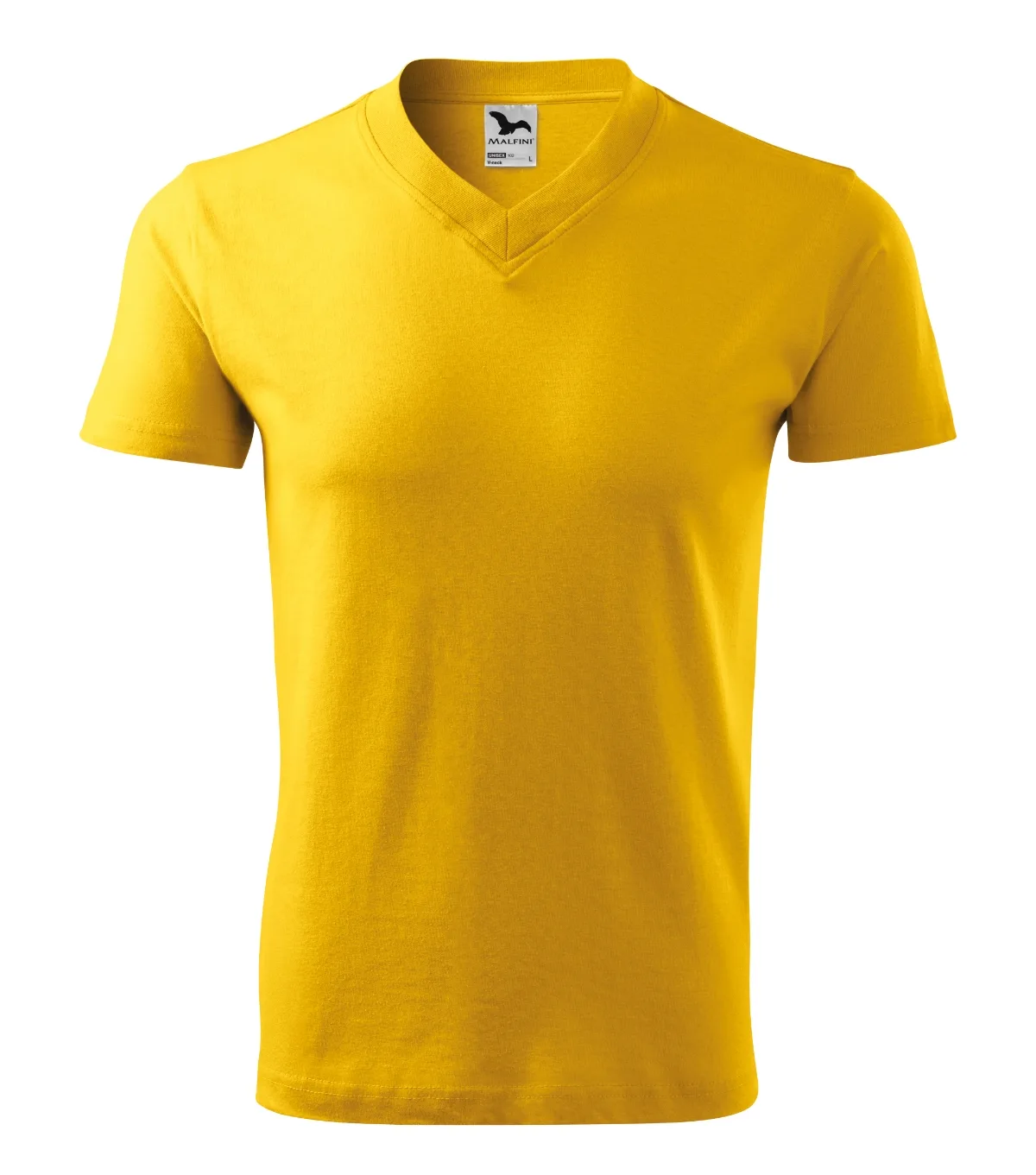 Tričko MALFINI V-neck 102, unisex, žlutá - Obrázek 2