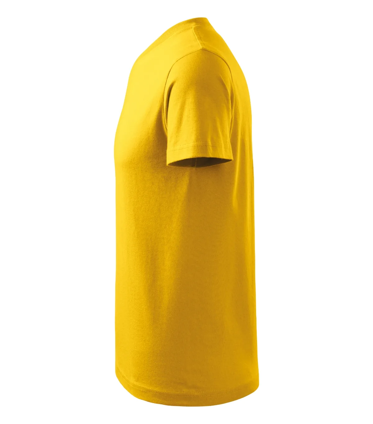 Tričko MALFINI V-neck 102, unisex, žlutá - Obrázek 3