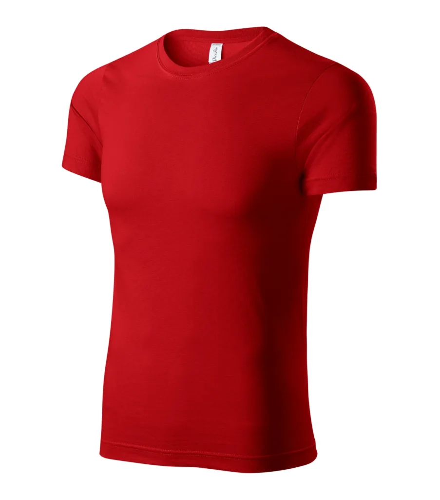 Tričko PICCOLIO Paint P73, unisex, červená