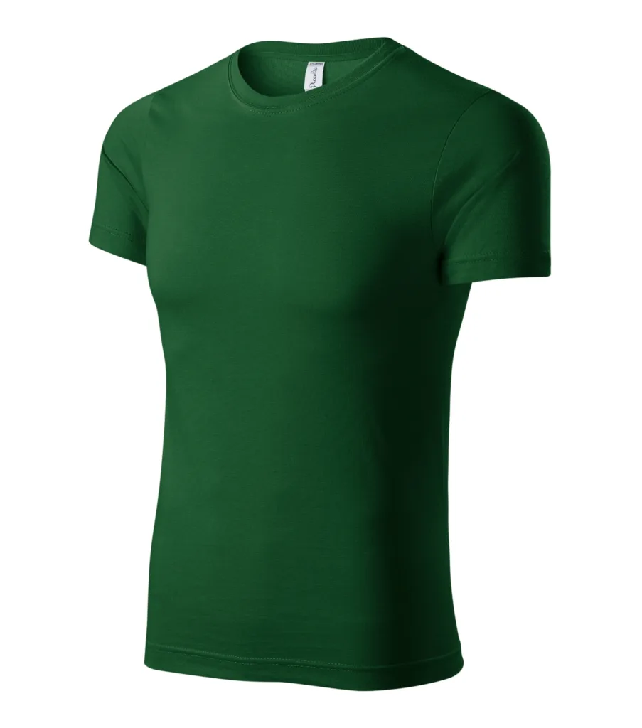 Tričko PICCOLIO Paint P73, unisex, lahvově zelená