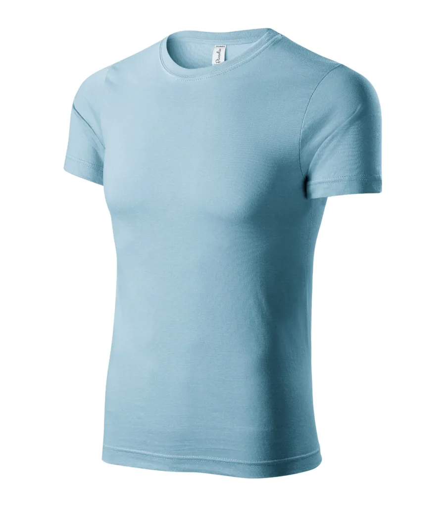 Tričko PICCOLIO Paint P73, unisex, nebesky modrá