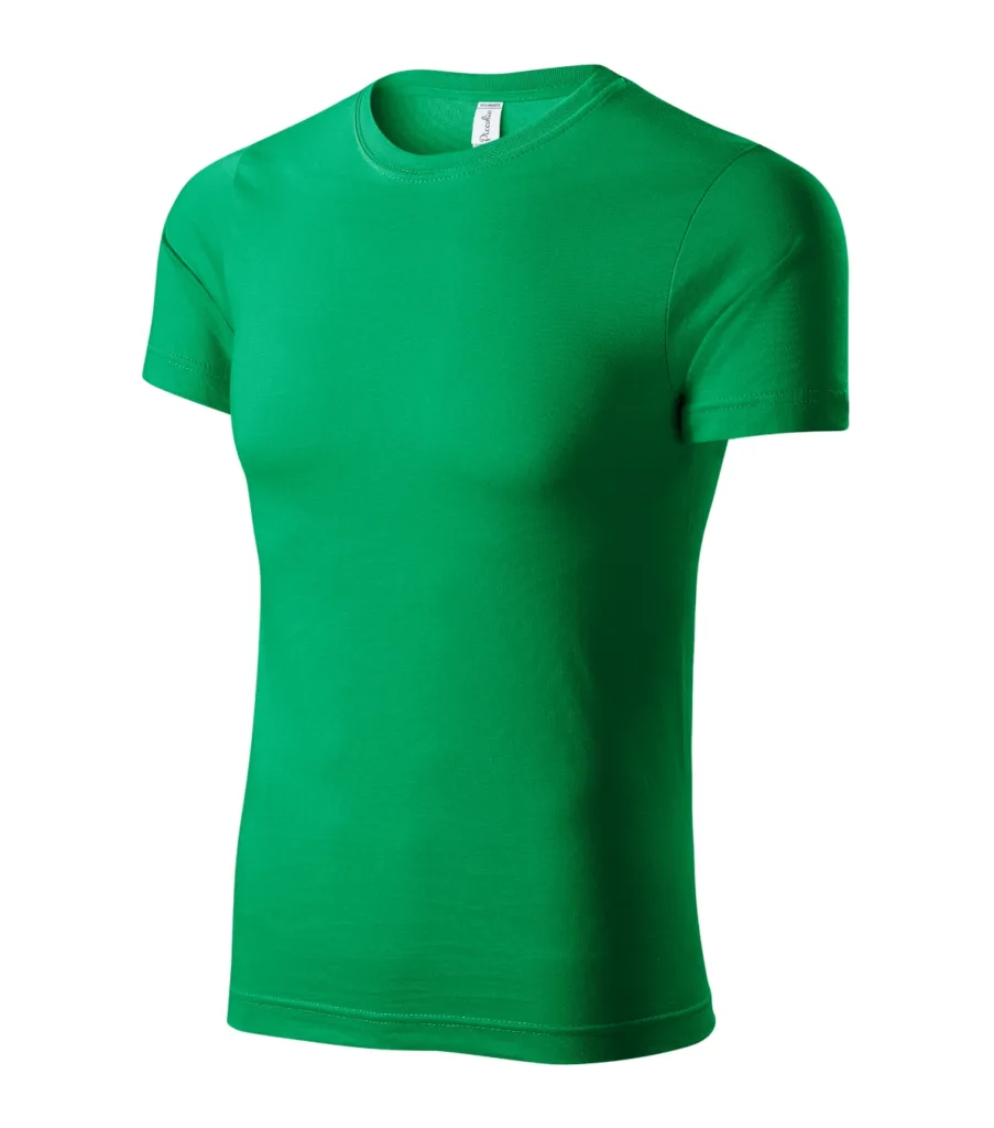 Tričko PICCOLIO Paint P73, unisex, středně zelená