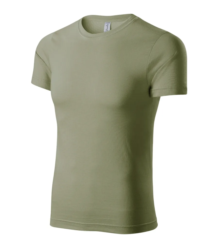 Tričko PICCOLIO Paint P73, unisex, světlá khaki