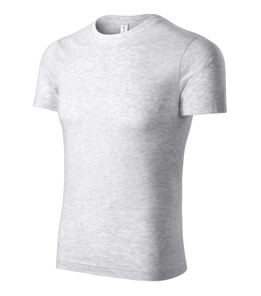 Tričko PICCOLIO Paint P73, unisex, světle šedý melír