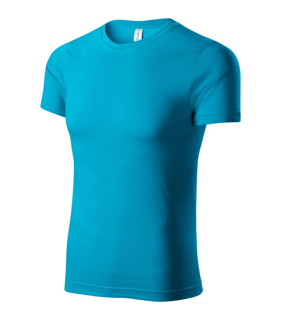 Tričko PICCOLIO Paint P73, unisex, tyrkysová
