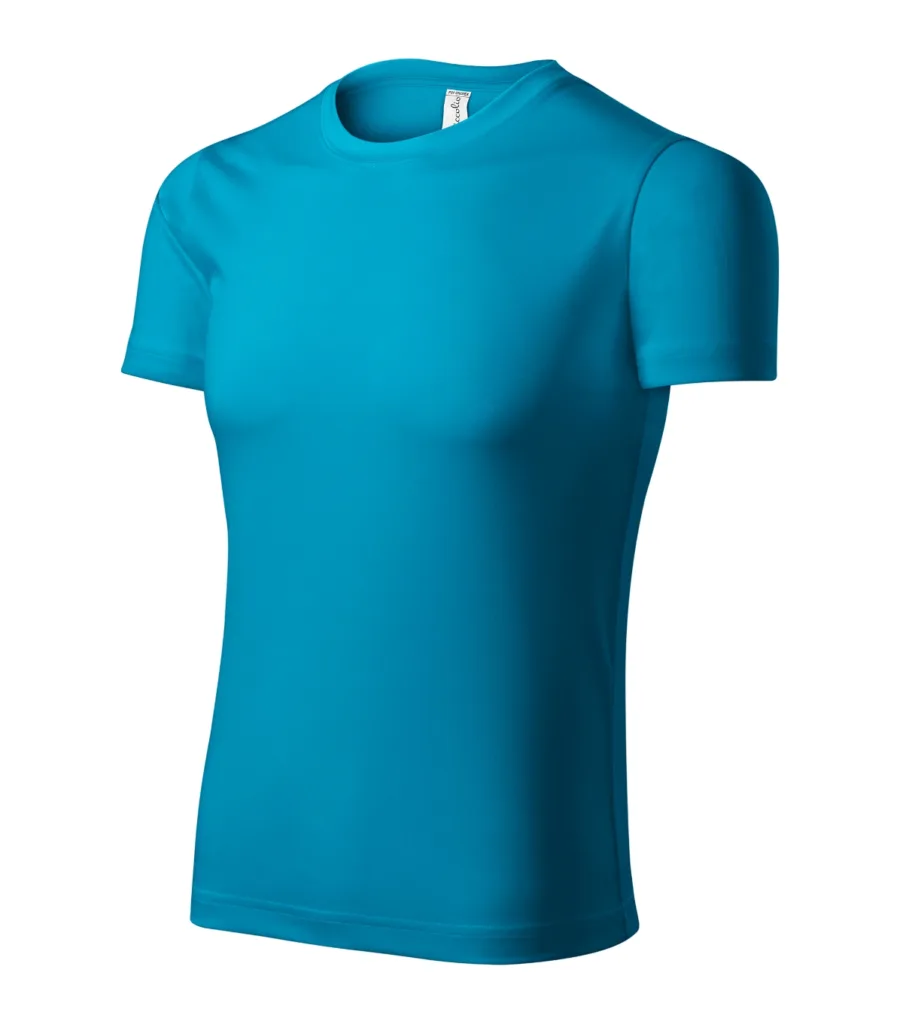 Tričko PICCOLIO Pixel P81, unisex, tyrkysová