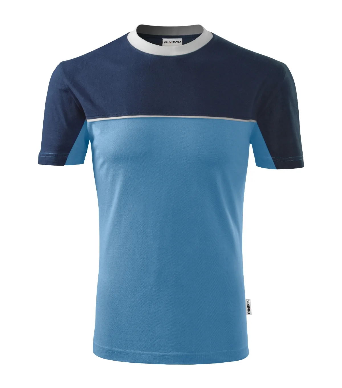 Tričko RIMECK Colormix 109, unisex, azurově modrá - Obrázek 2