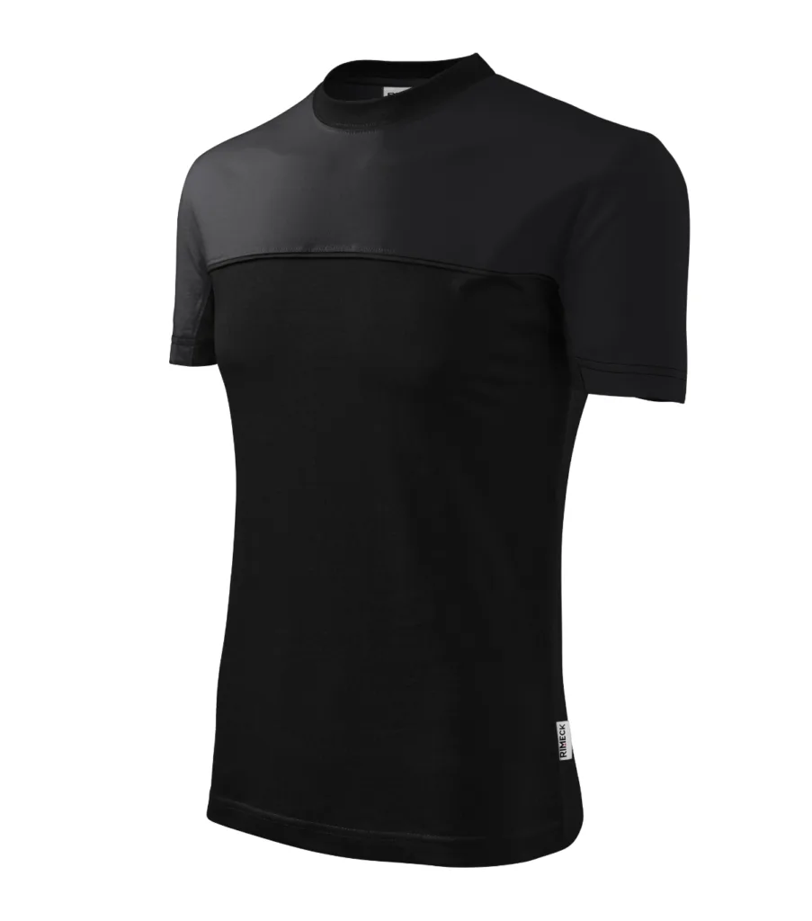 Tričko RIMECK Colormix 109, unisex, ebony gray