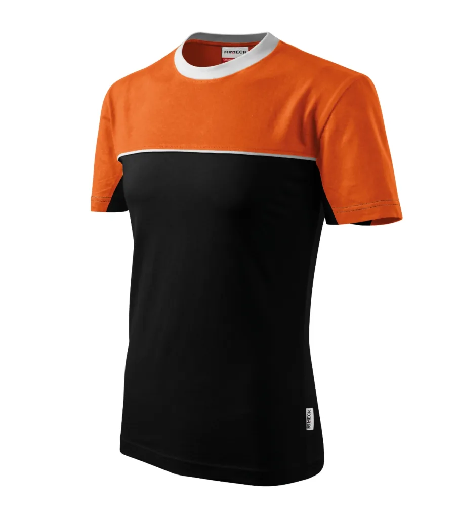 Tričko RIMECK Colormix 109, unisex, oranžová