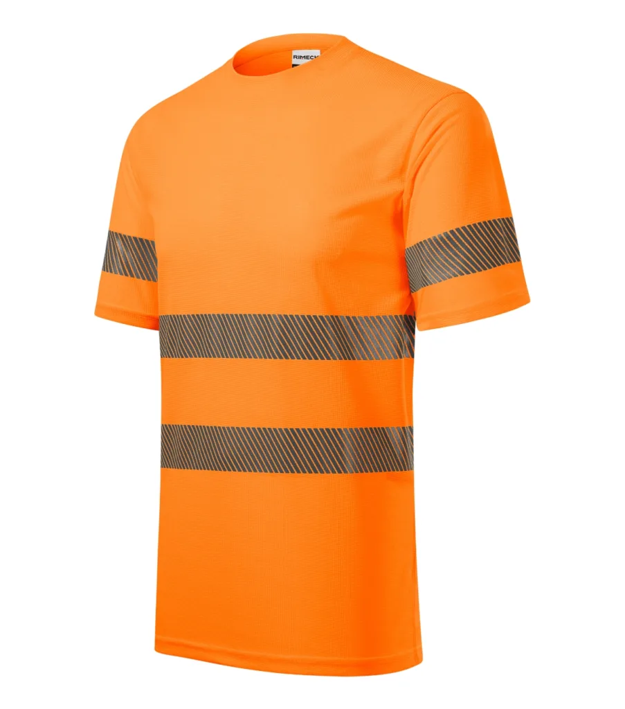 Tričko RIMECK HV Dry 1V8, unisex, fluorescenční oranžová