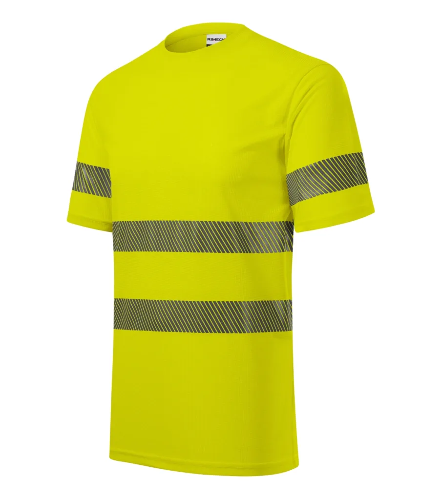 Tričko RIMECK HV Dry 1V8, unisex, fluorescenční žlutá