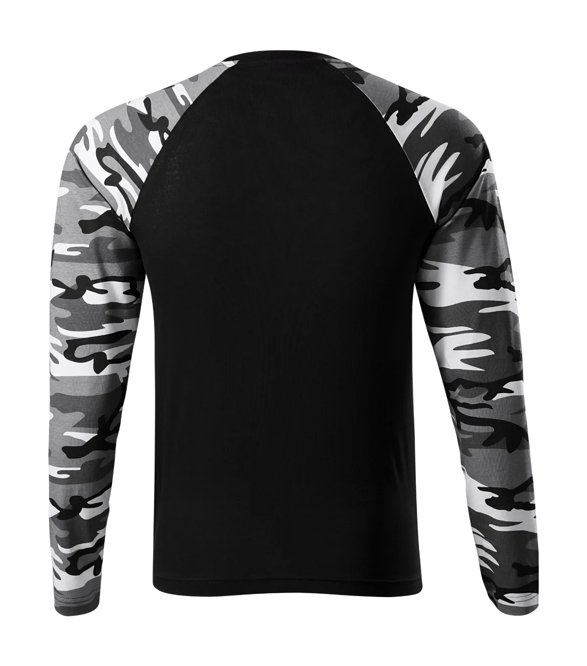 Triko MALFINI Camouflage LS 166, unisex, camouflage gray - Obrázek 3