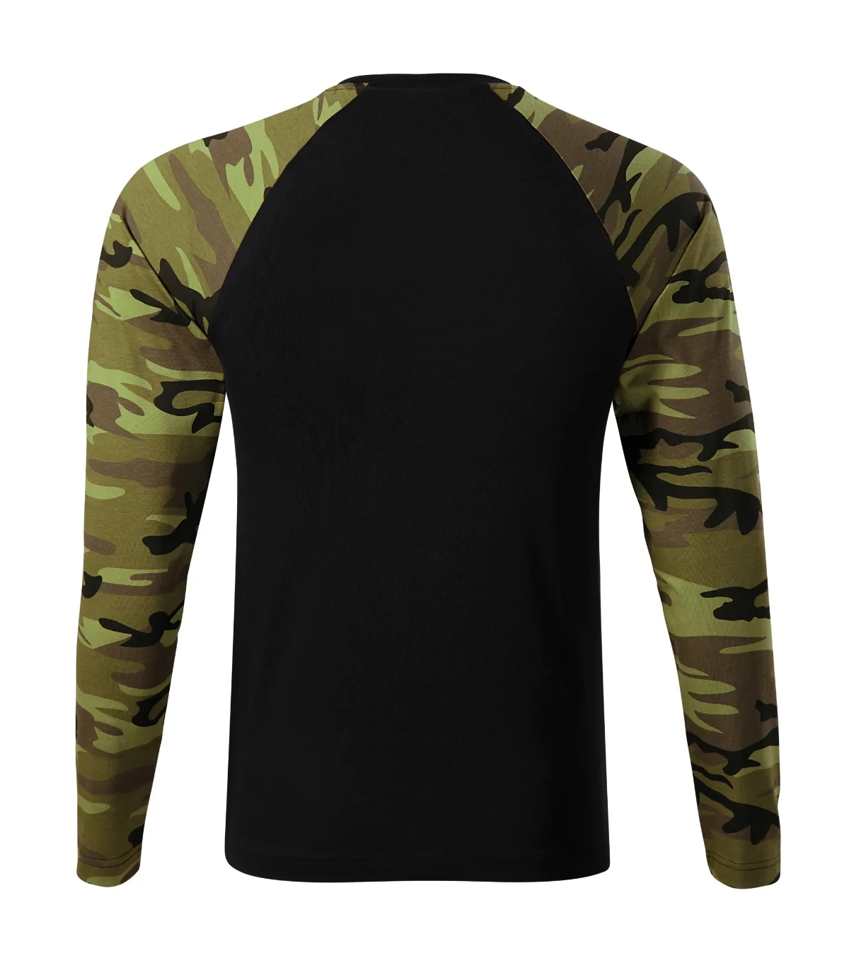 Triko MALFINI Camouflage LS 166, unisex, camouflage green - Obrázek 3