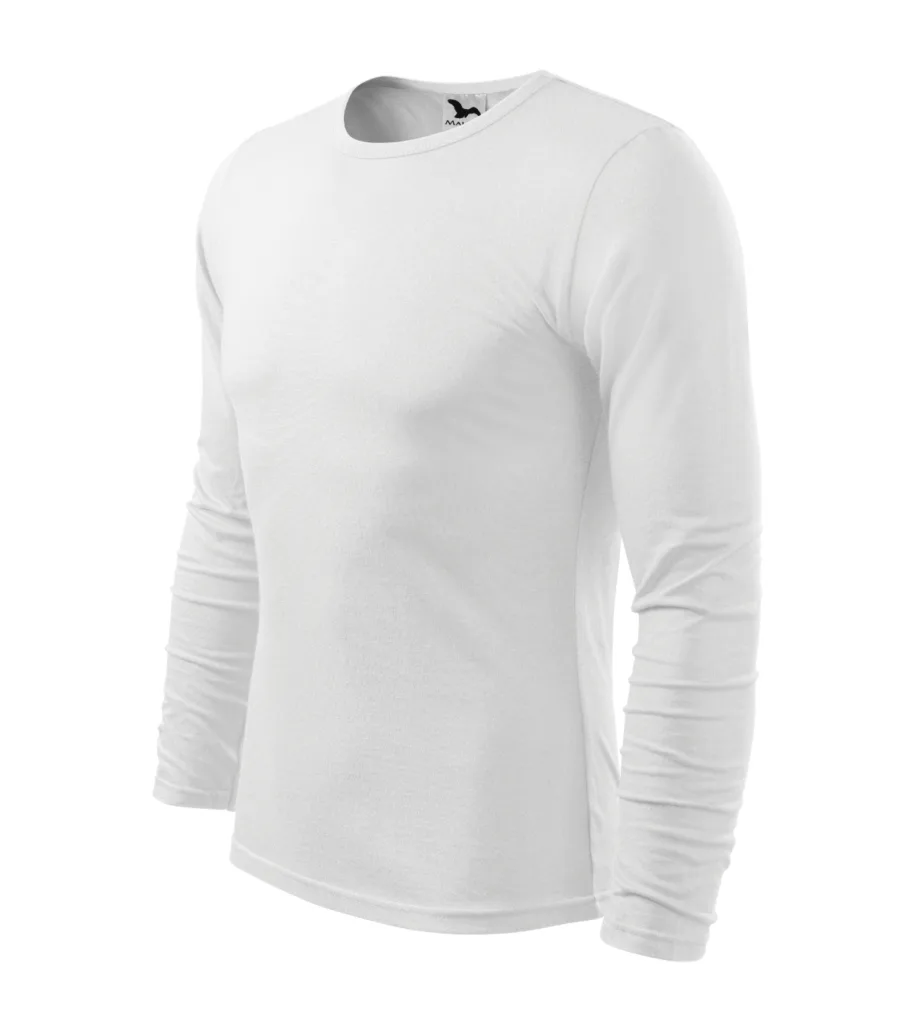 Triko MALFINI Fit-T LS 119, pánské, bílá