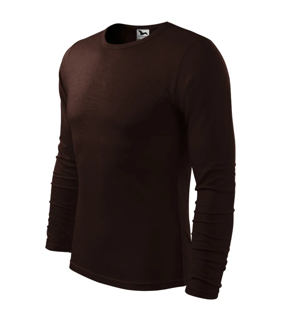 Triko MALFINI Fit-T LS 119, pánské, kávová