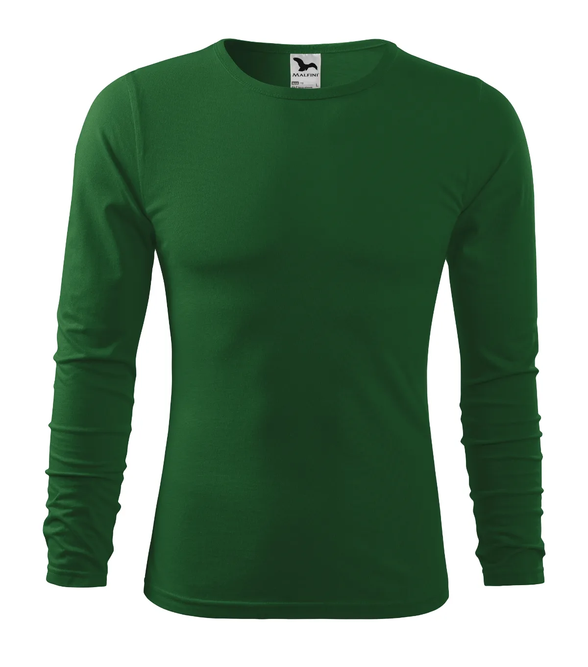 Triko MALFINI Fit-T LS 119, pánské, lahvově zelená - Obrázek 2