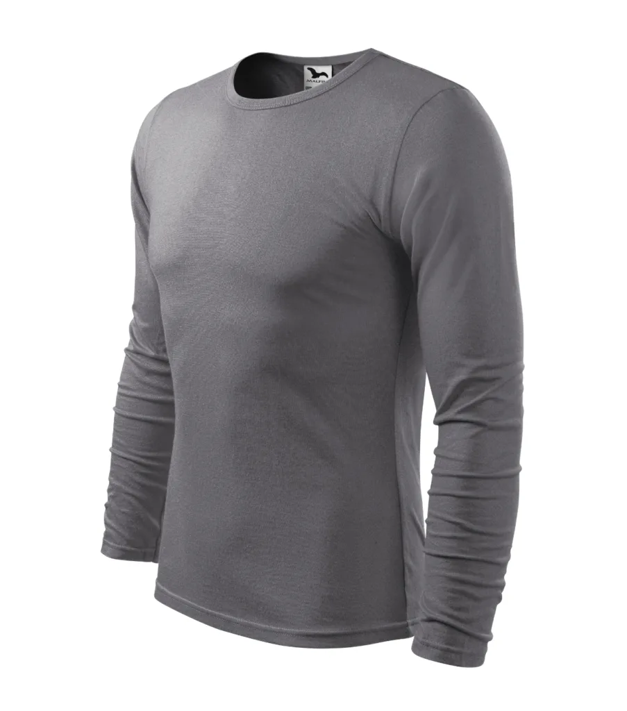 Triko MALFINI Fit-T LS 119, pánské, ocelově šedá
