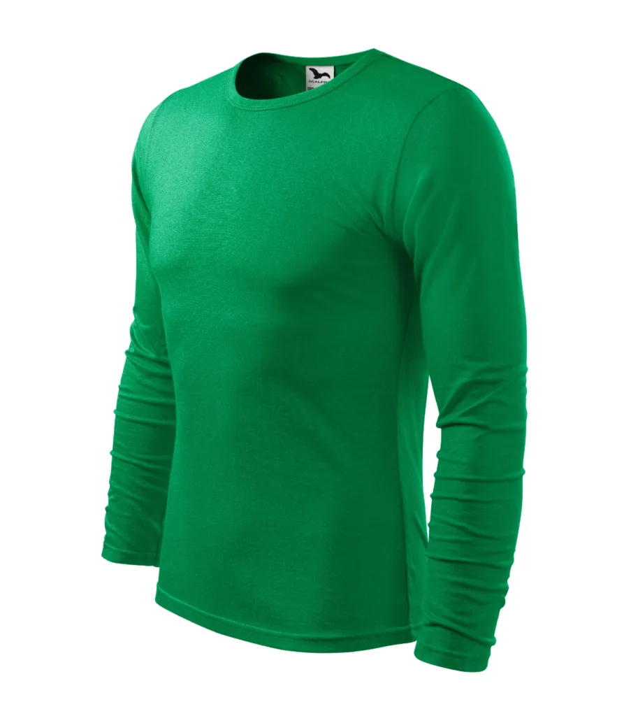 Triko MALFINI Fit-T LS 119, pánské, středně zelená