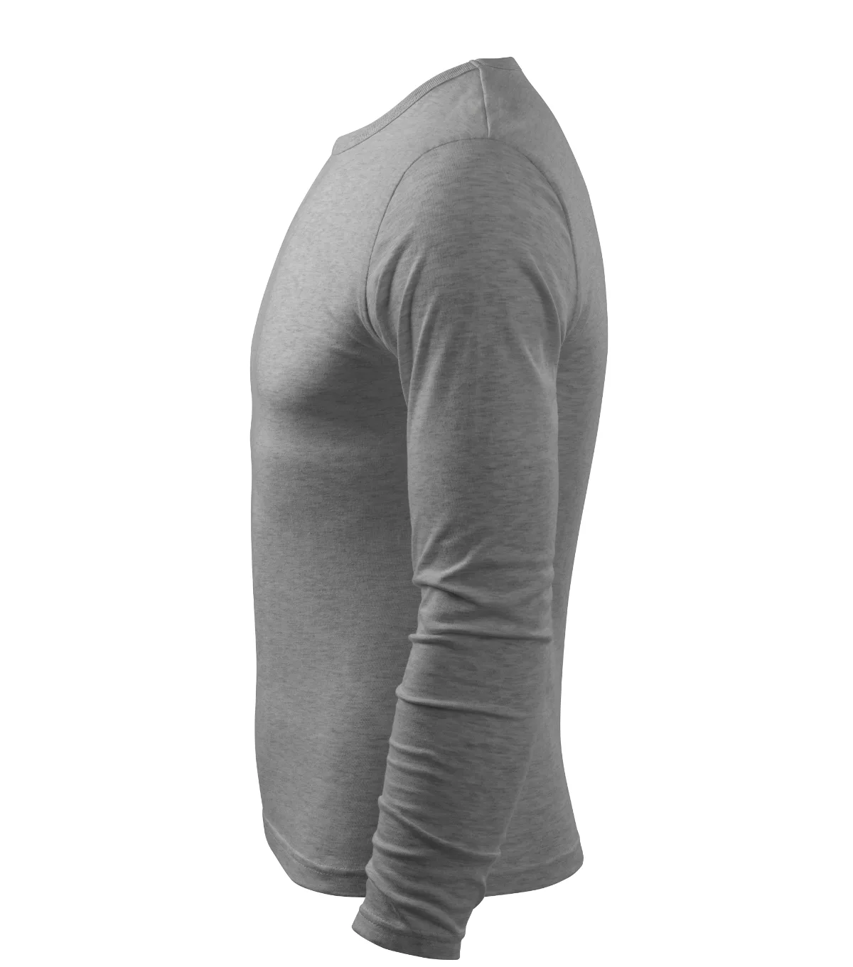Triko MALFINI Fit-T LS 119, pánské, tmavě šedý melír - Obrázek 3