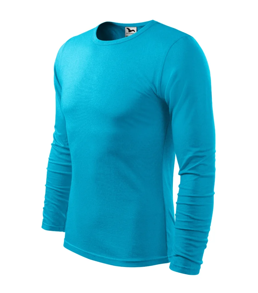 Triko MALFINI Fit-T LS 119, pánské, tyrkysová