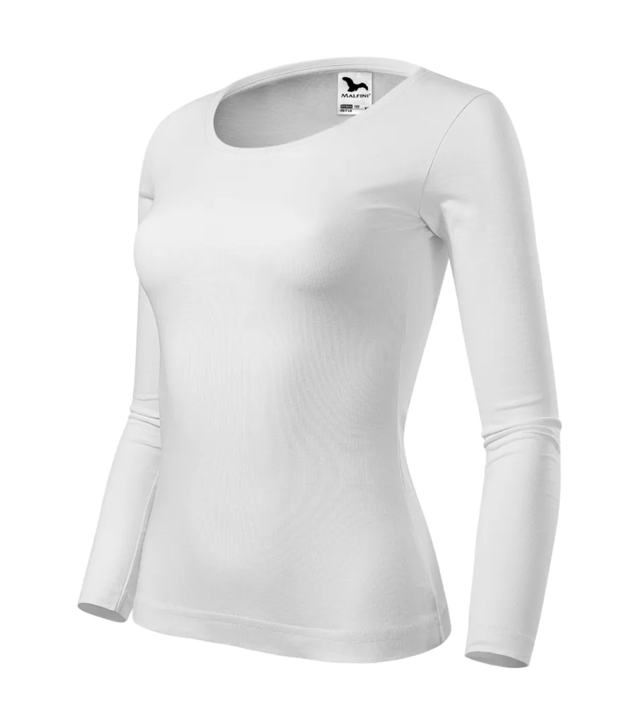 Triko MALFINI Fit-T LS 169, dámské, bílá