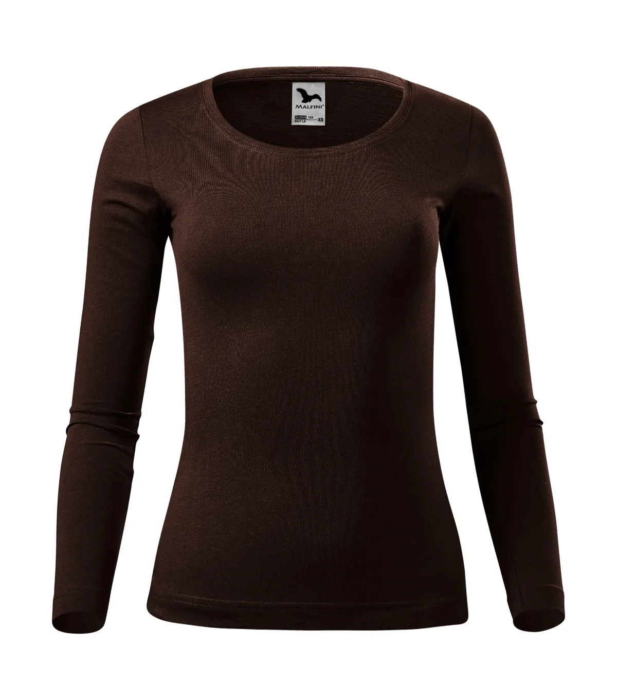 Triko MALFINI Fit-T LS 169, dámské, kávová - Obrázek 2