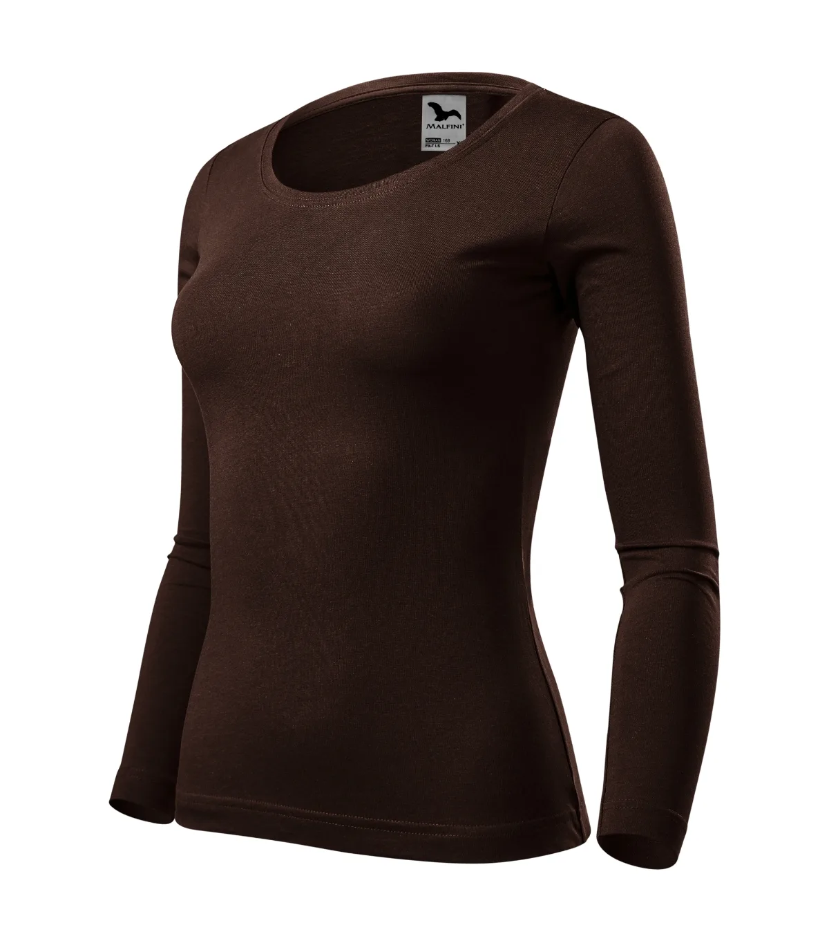 Triko MALFINI Fit-T LS 169, dámské, kávová