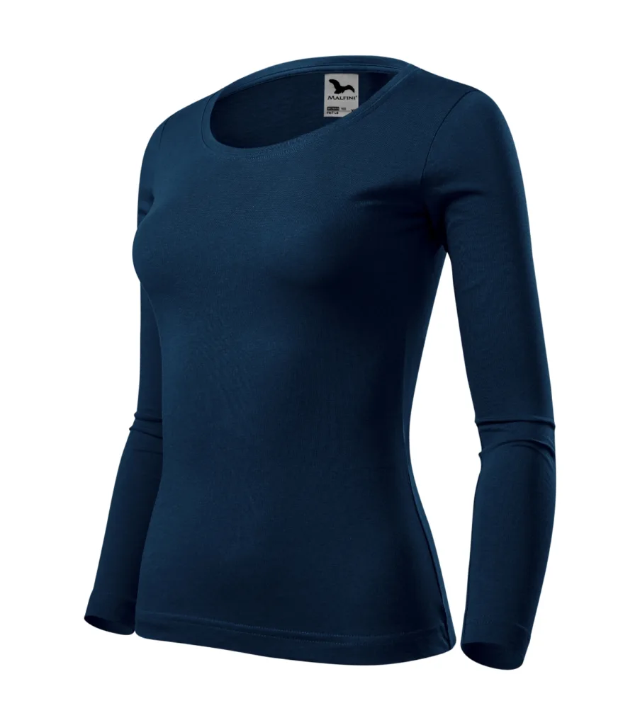 Triko MALFINI Fit-T LS 169, dámské, námořní modrá