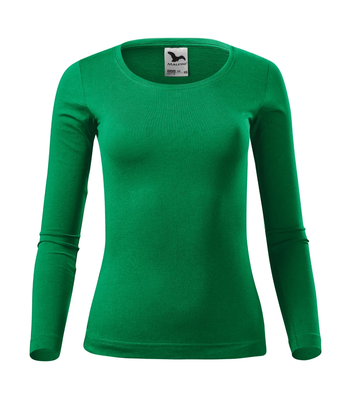 Triko MALFINI Fit-T LS 169, dámské, středně zelená - Obrázek 2