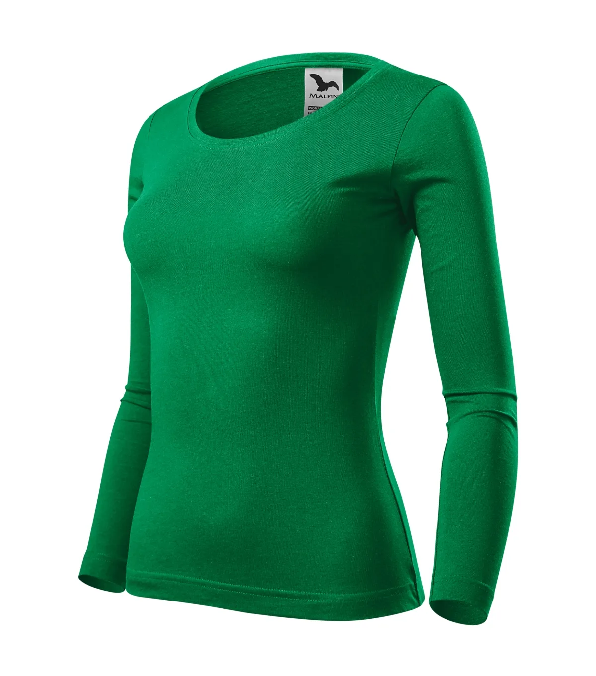 Triko MALFINI Fit-T LS 169, dámské, středně zelená