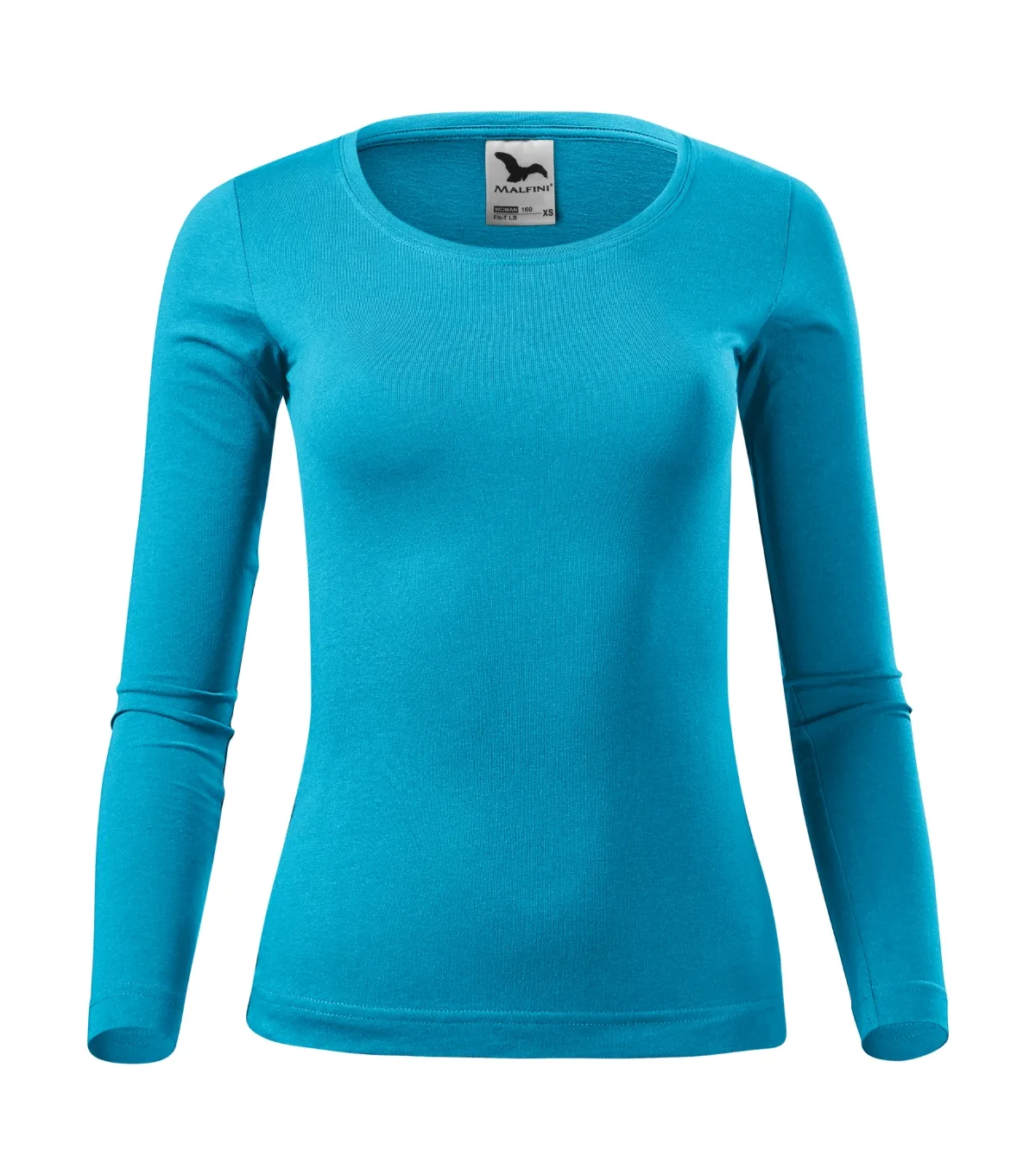Triko MALFINI Fit-T LS 169, dámské, tyrkysová - Obrázek 2