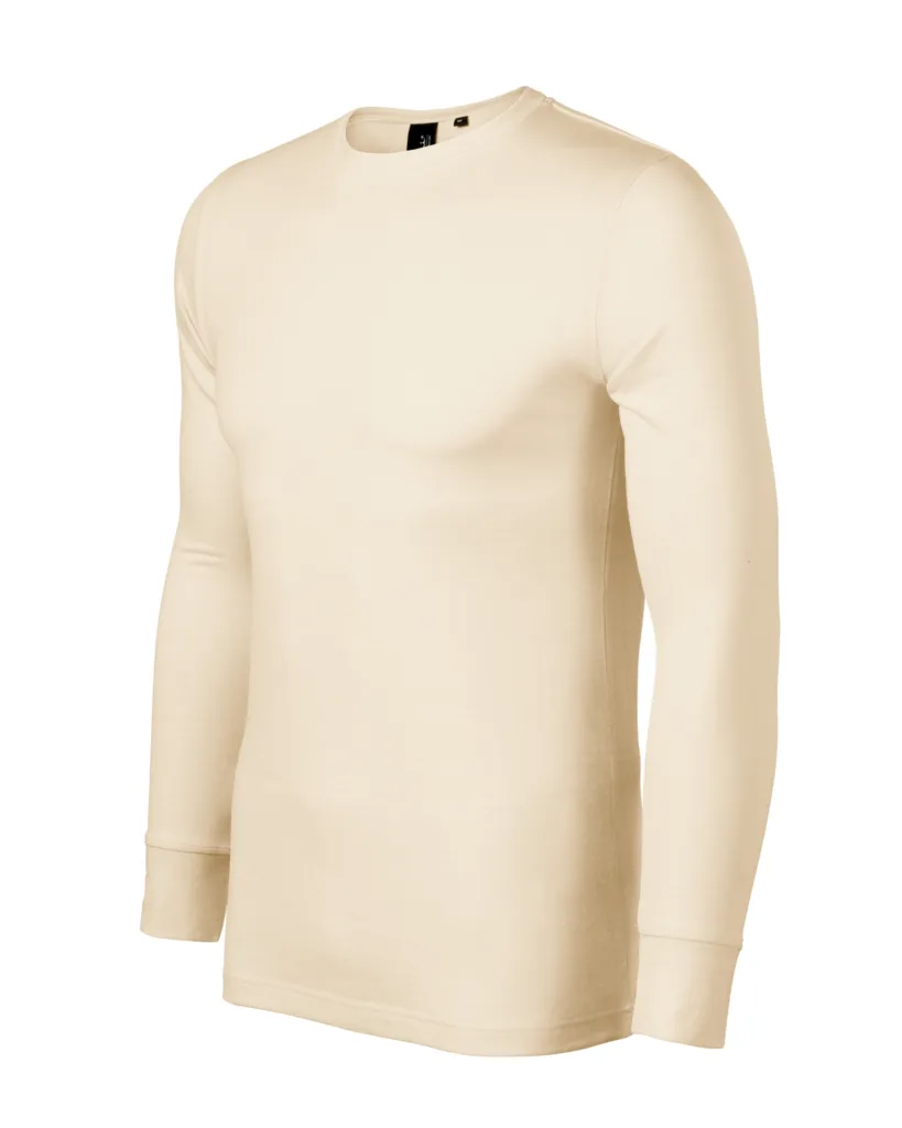 Triko MALFINI Premium Merino Rise LS 159, pánské, mandlová