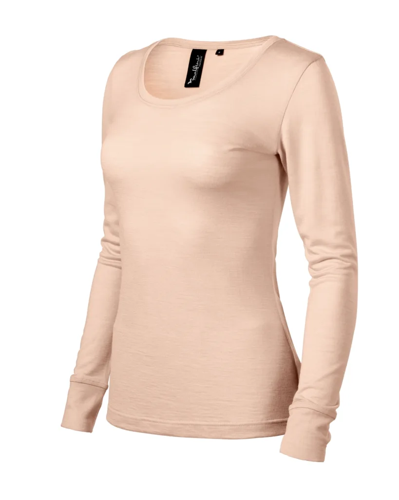 Triko MALFINI Premium Merino Rise LS 160, dámské, cameo