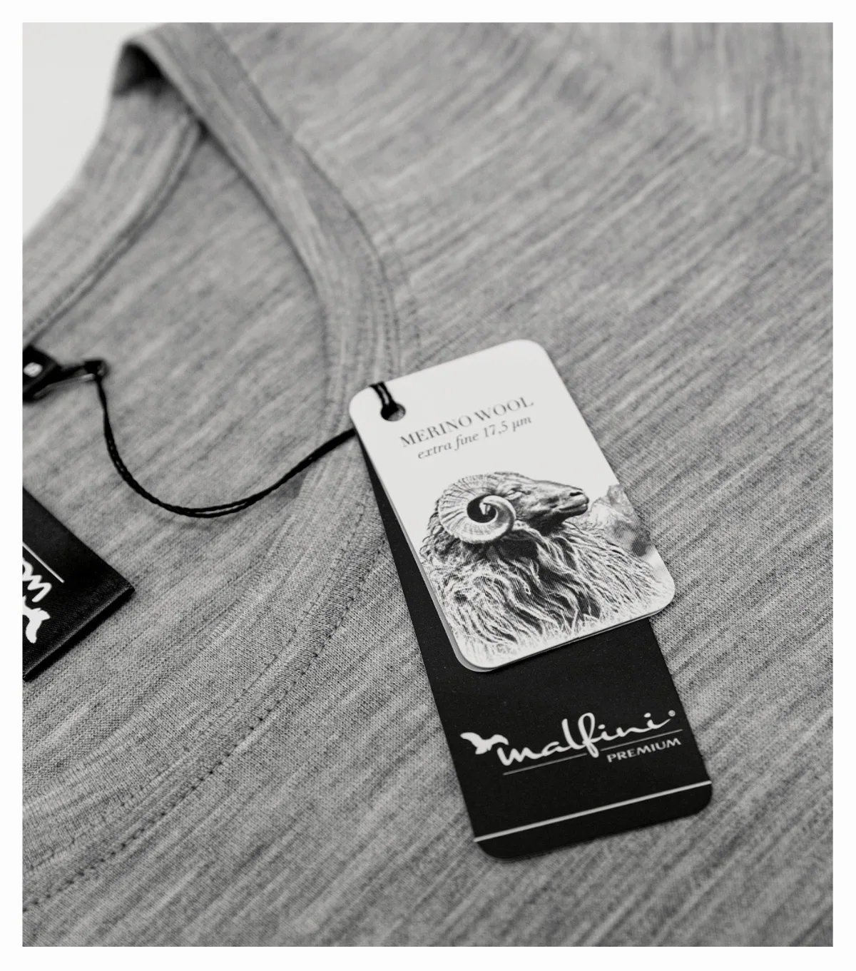 Triko MALFINI Premium Merino Rise LS 160, dámské, tmavě šedý melír - Obrázek 3