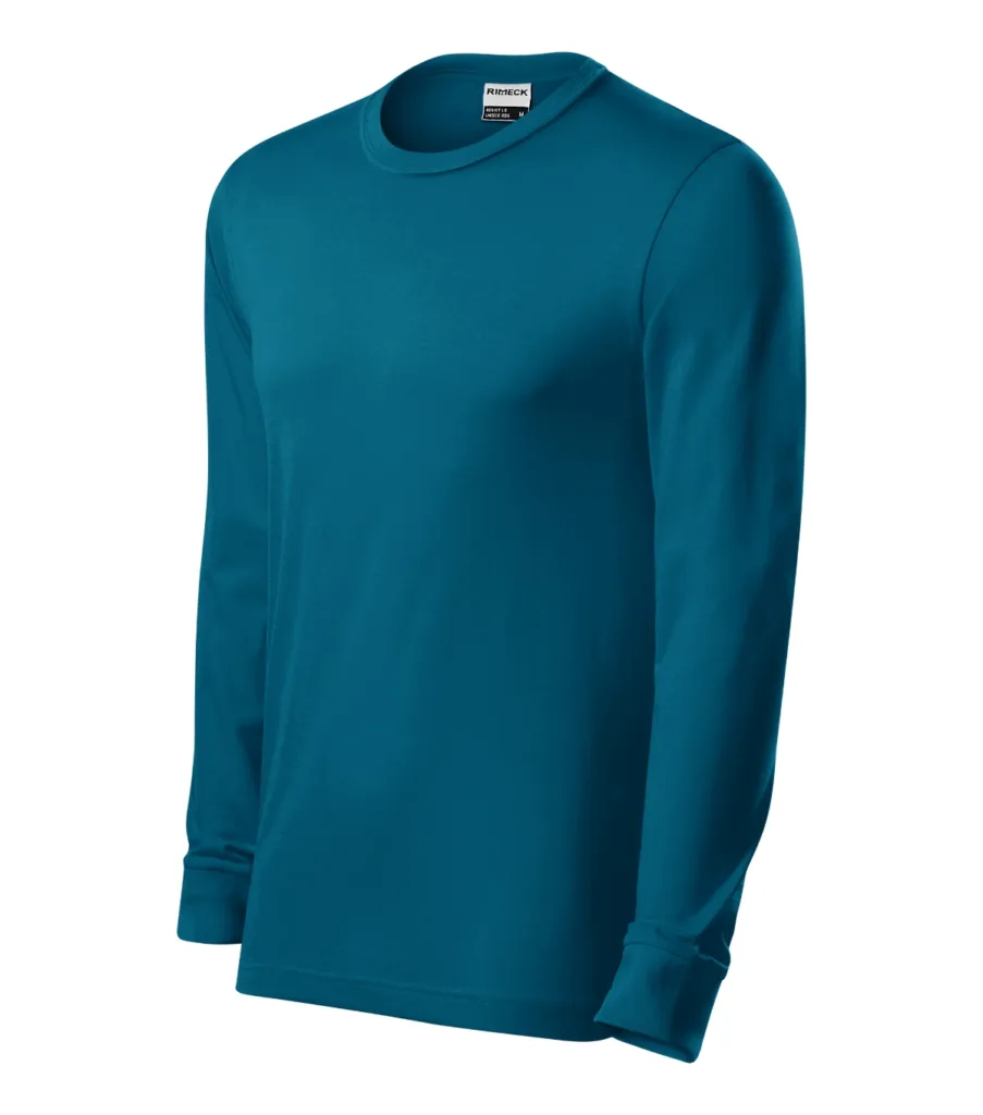 Triko RIMECK Resist LS R05, unisex, petrolejová