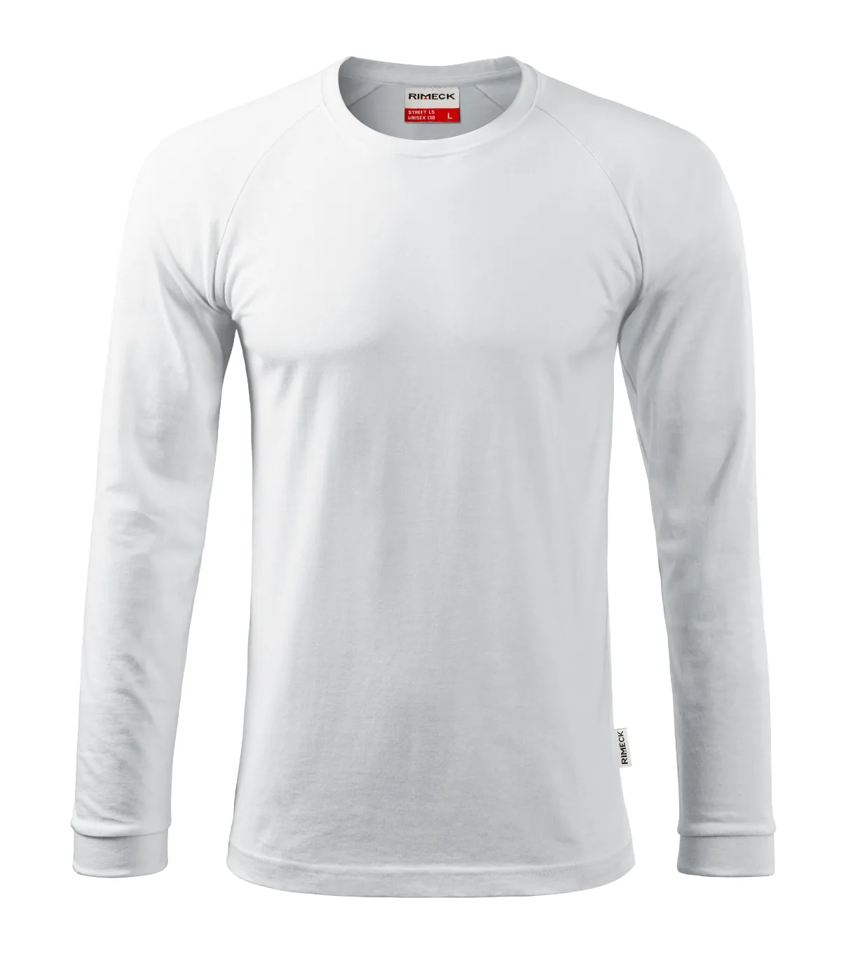 Triko RIMECK Street LS 130, unisex, bílá - Obrázek 2