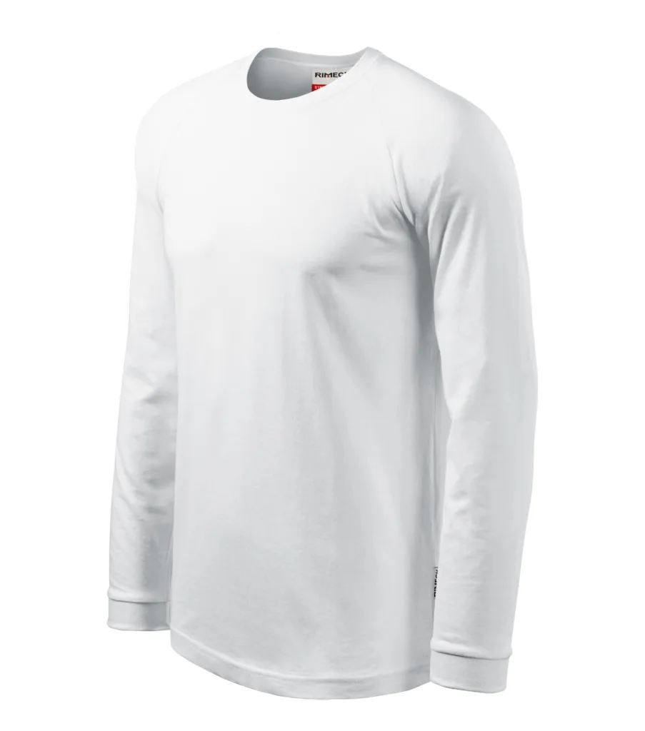 Triko RIMECK Street LS 130, unisex, bílá