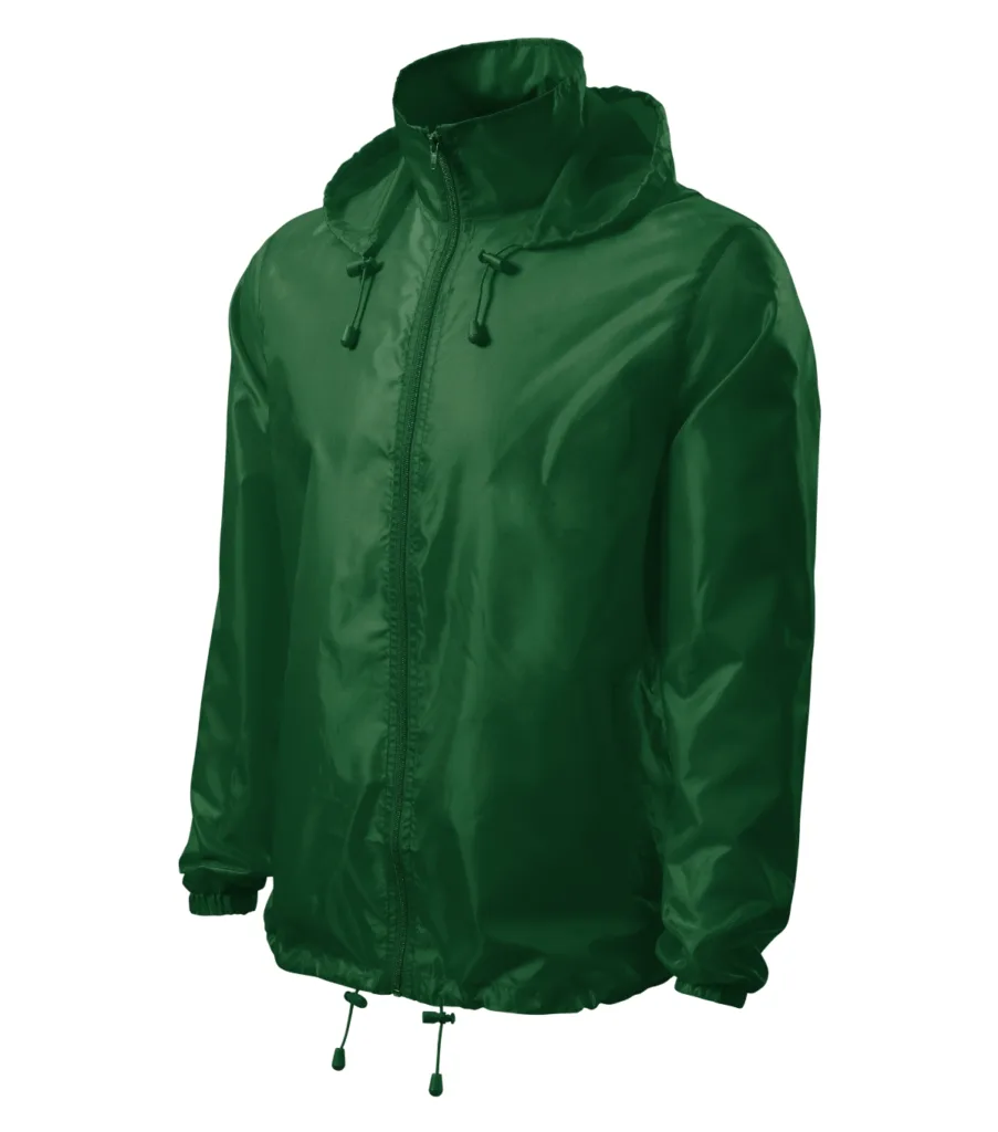Větrovka MALFINI Windy 524, unisex, lahvově zelená