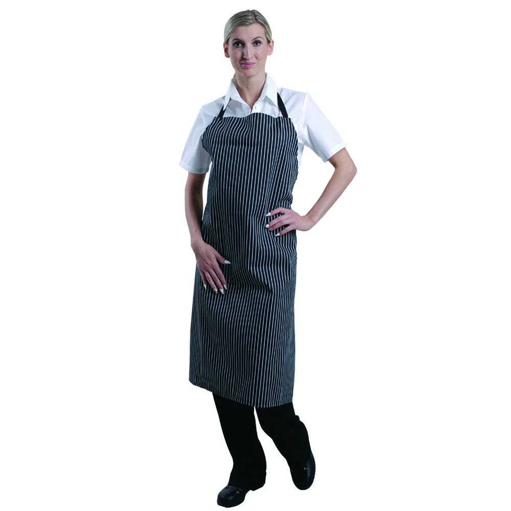 Zástěra TRADETEX 0059, unisex, černobílý proužek