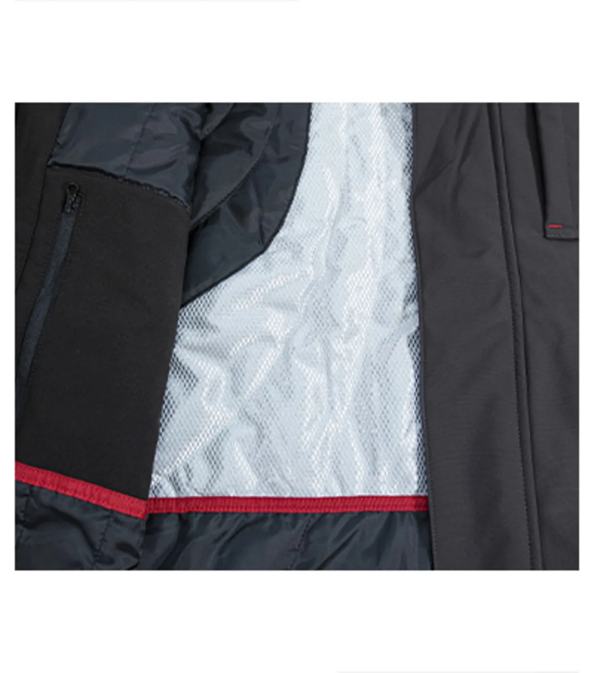 Zimní softshellová bunda RIMECK Vertex W55, pánská, ebony gray - Obrázek 3